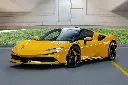 Rent a Ferrari SF90 Yellow 2023 in Dubai